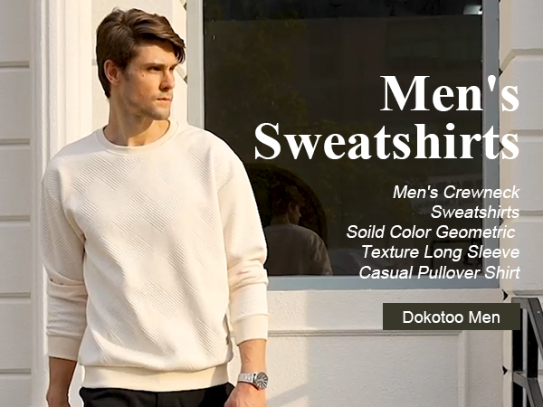 mens solid basic sweatshirt