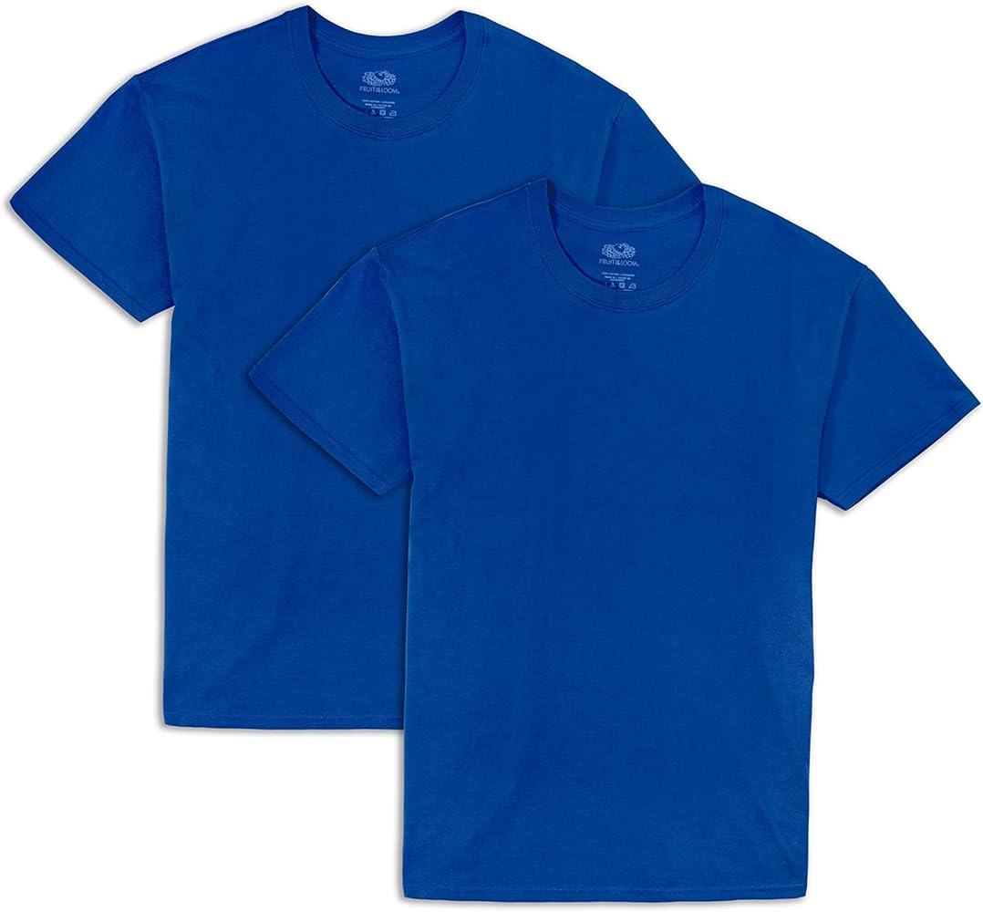 Fruit of the Loom Men's Eversoft Cotton T Shirts, Breathable & Moisture Wicking with Odor Control, Sizes S-4x