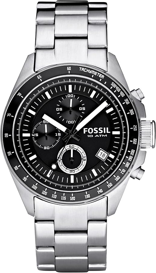 Fossil Men's Decker Quartz Stainless Steel Chronograph Watch