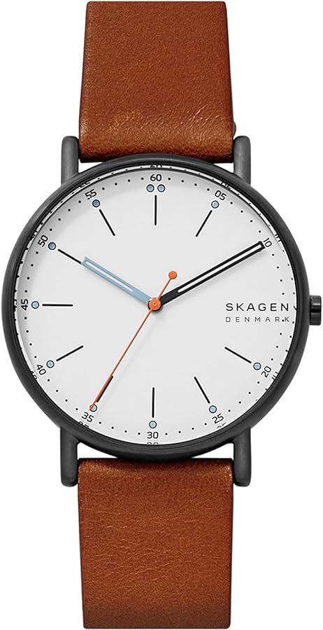 Skagen Signatur Minimalist Men's Watch with Stainless Steel Bracelet, Mesh or Leather Band