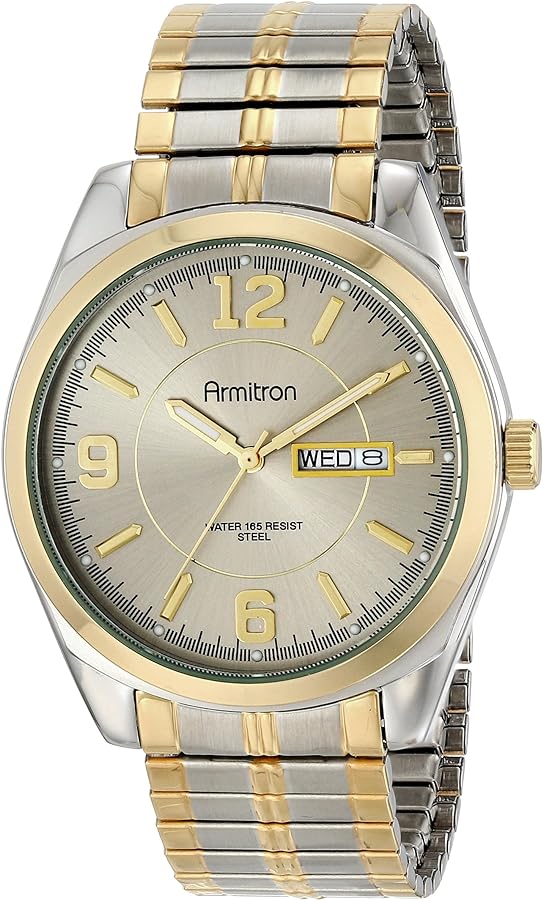 Armitron Men's Day-Date Function Expansion Band Watch, 20-4591