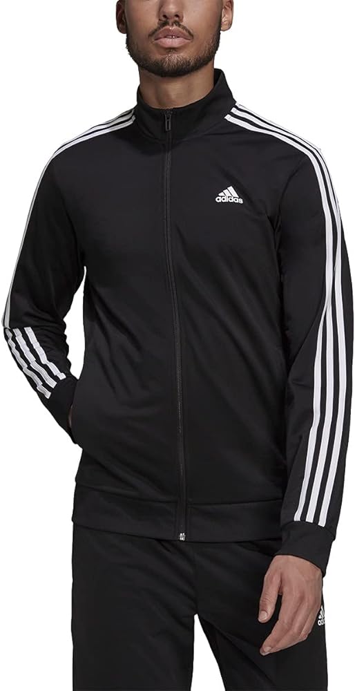 adidas Men's Essentials Warm-up 3-Stripes Track Top