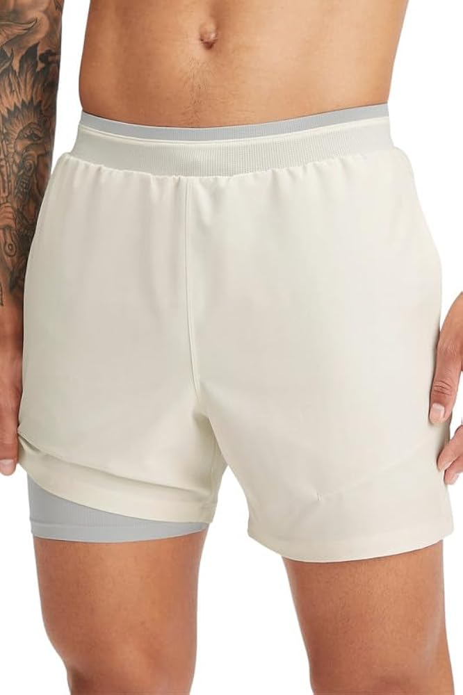 Fabletics Men's The Fundamental Short II (Lined), Workout, Running, Training, Gym, Yoga, Ultra Lightweight