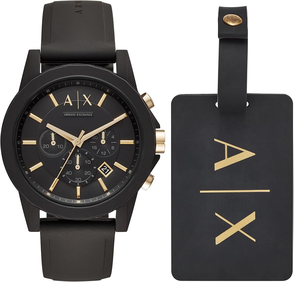 AX Armani Exchange Chronograph Watch for Men with Leather, Stainless Steel or Silicone Band