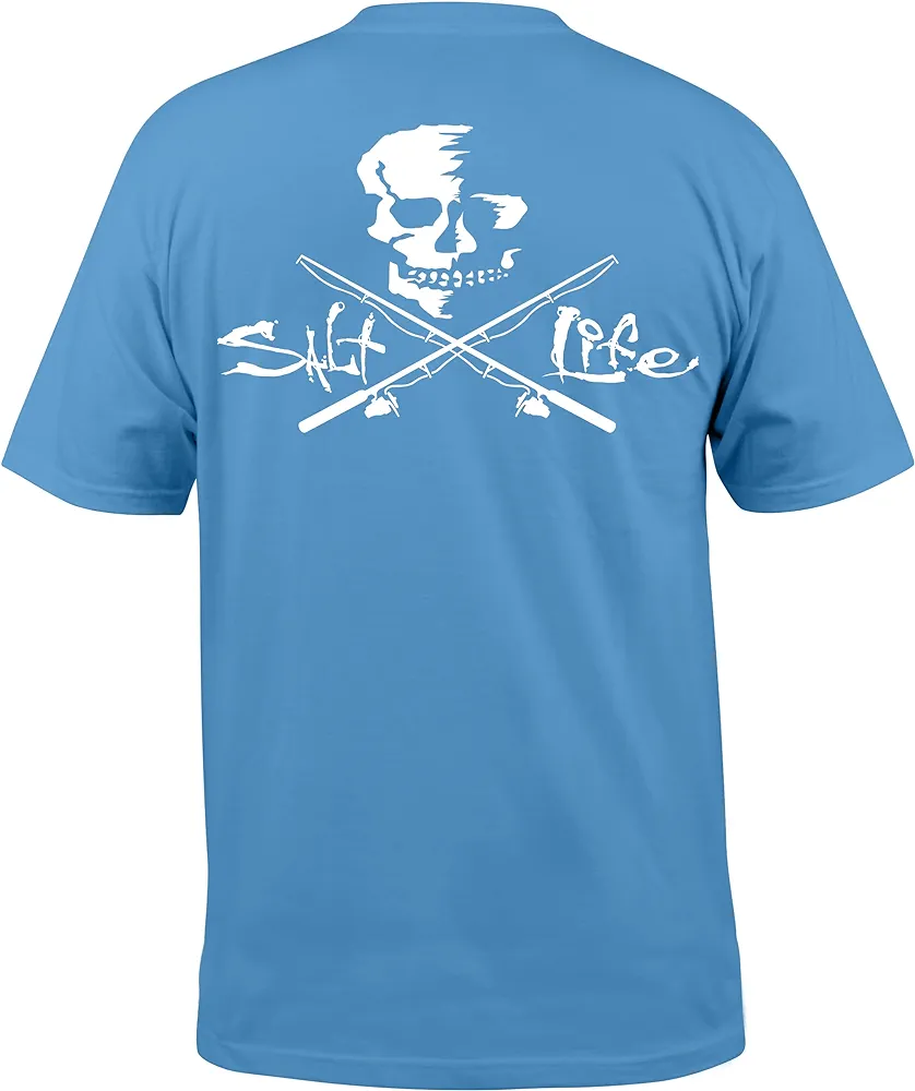 Salt Life Men's Skull and Poles Short Sleeve Classic Fit Shirt