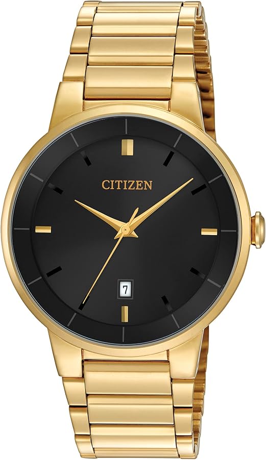 Citizen Quartz Mens Watch, Stainless Steel, Classic, Gold-Tone (Model: BI5012-53E)