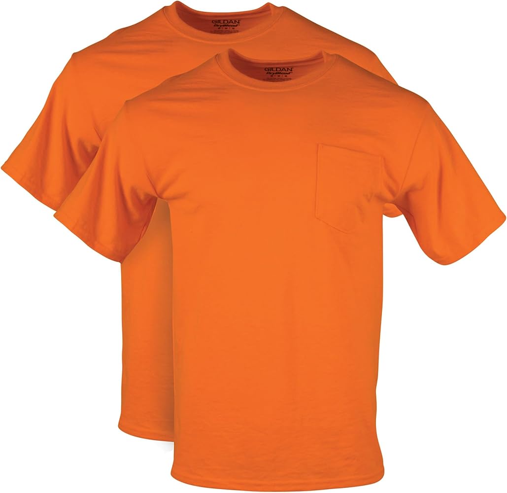 Gildan Adult DryBlend Workwear T-Shirts with Pocket, 2-Pack