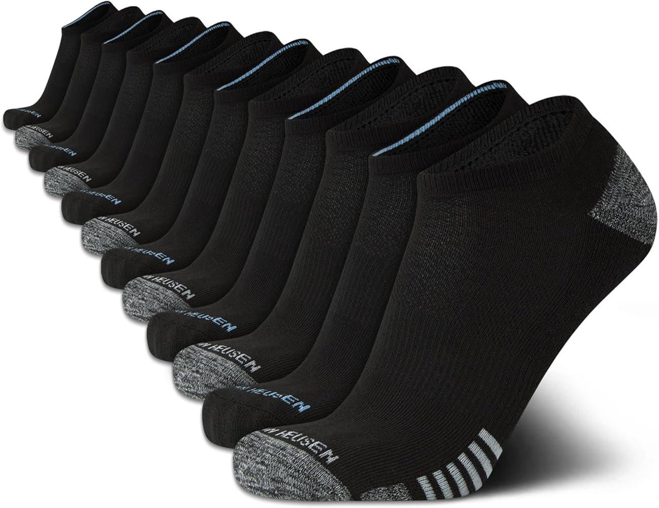 Van Heusen Men's Socks - Low Cut No Show Athletic Performance Ankle Sock Liners (12 Pack)