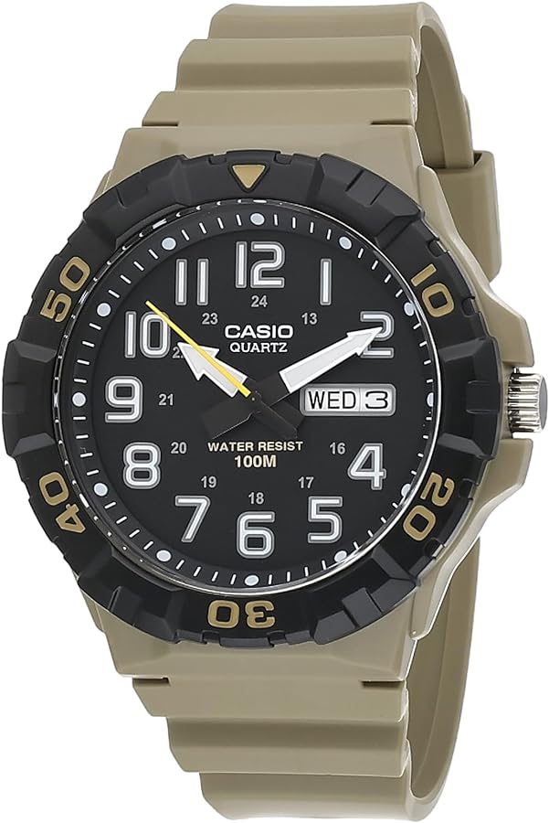 Casio Men's Military 3HD MRW-210H-5AVCF Quartz Watch, Tan