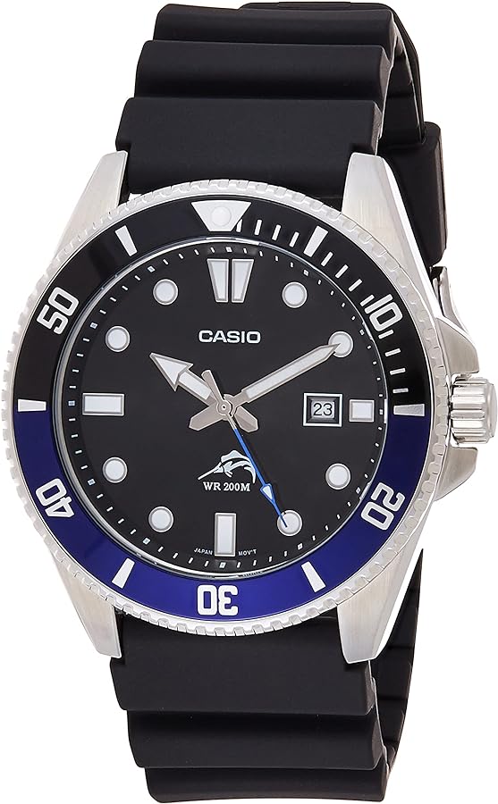 Casio MDV106 Series | Unisex Analog Watch | 200M WR | Stainless Steel Case | Resin Band | 2 Hand Analog (HR, Min, SEC) | Date Display | Screw Down Crown/Screw Down Caseback | 3 Year Battery