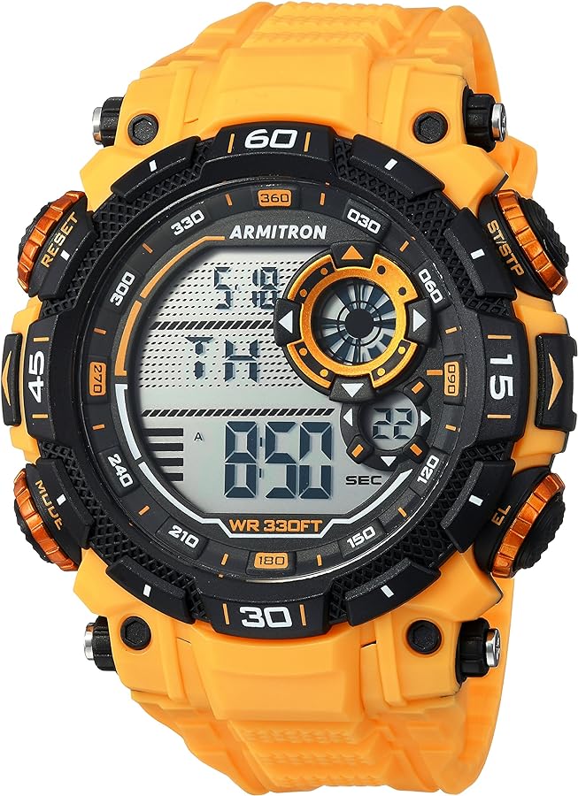 Armitron Sport Men's Digital Chronograph Resin Strap Watch, 40/8397