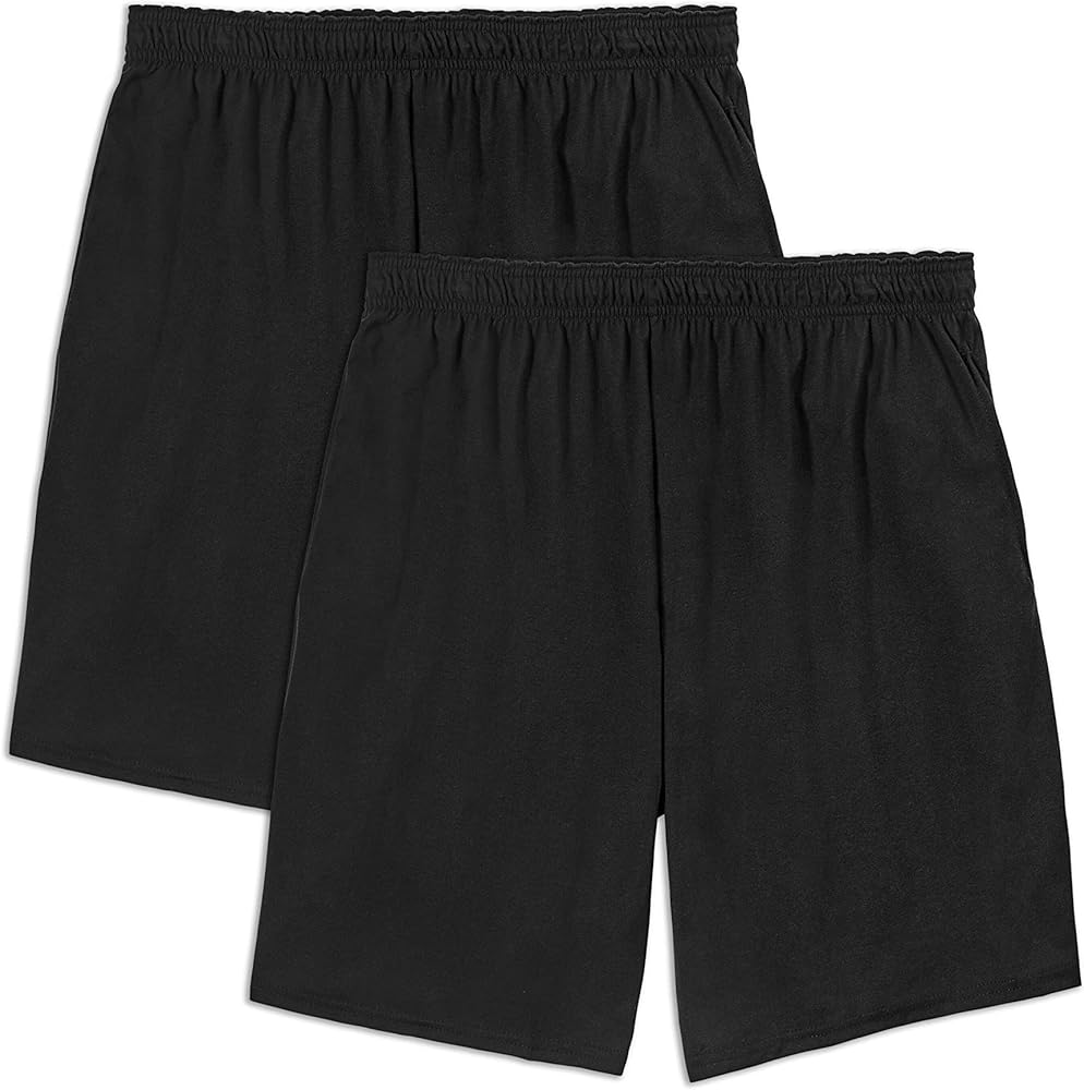 Fruit of the Loom Men's Eversoft Cotton Shorts with Pockets (S-4XL)