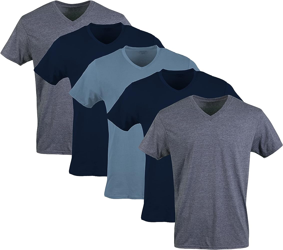 Gildan Men's V-Neck T-Shirts, Multipack, Style G1103