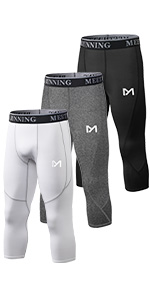 Men&#39;s 3/4 compression pants