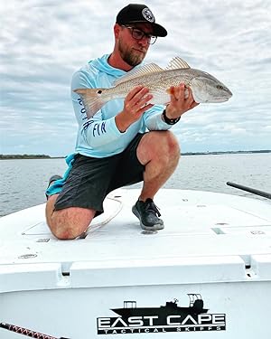 lightweight blue fishing hoodie shirt gift SPF UV UPF long sleeve outdoors redfish tarpon outdoors