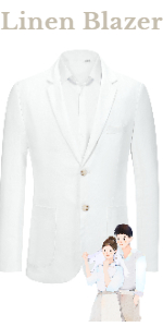 Mens Casual Linen Blazer