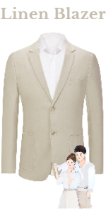 Mens Casual Linen Blazer