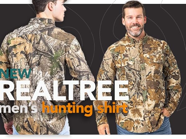 Realtree men&#39;s button down hunting shirt