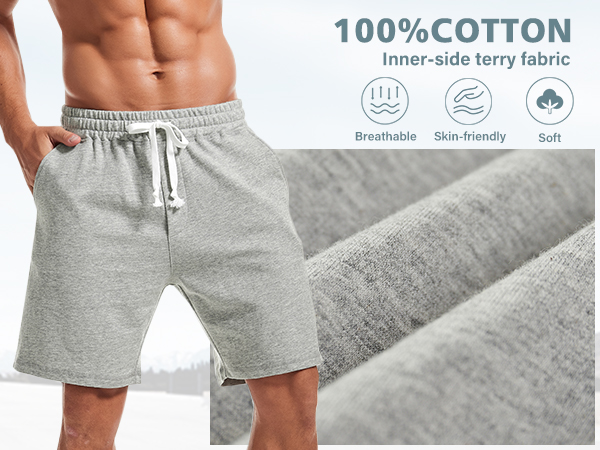 Mens Cotton Sweatshorts