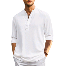 mens cotton linen shirts