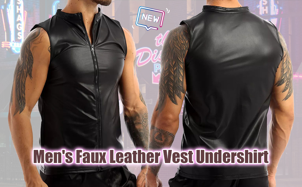 men leather top