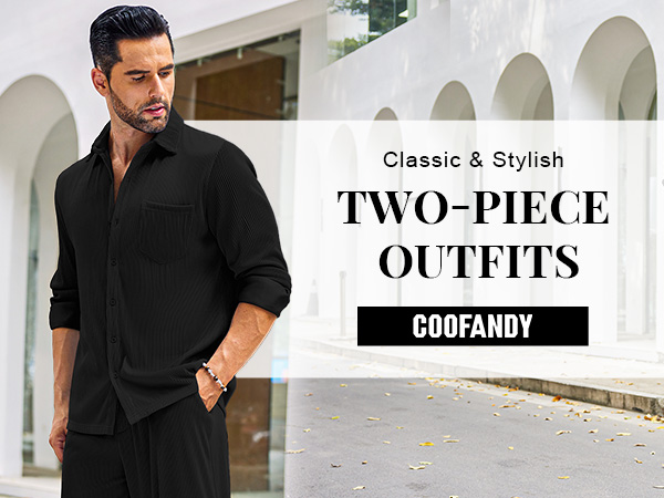 coofandy 2 piece set for men