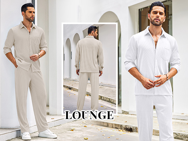 mens shirts and pants set