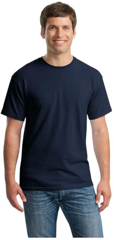 Gildan, Blank Heavy Cotton Tee Unisex, (G5000). Navy, X-Large