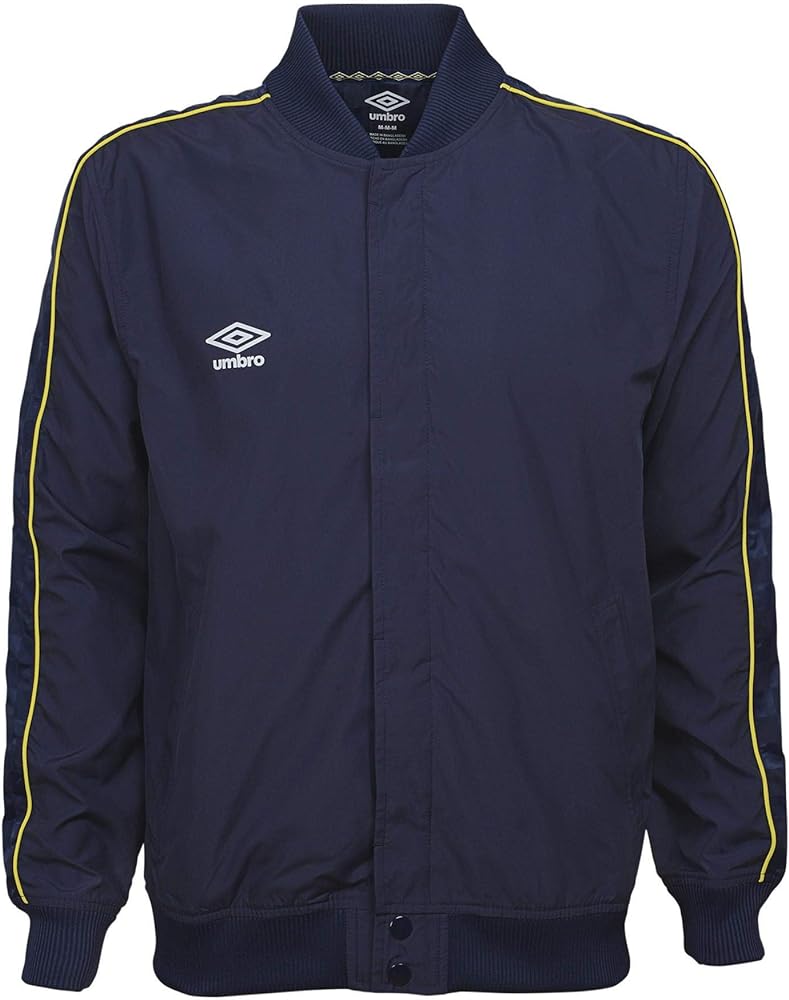 Umbro Men's Premier League Logo Jacket, Navy/Turkish Sea