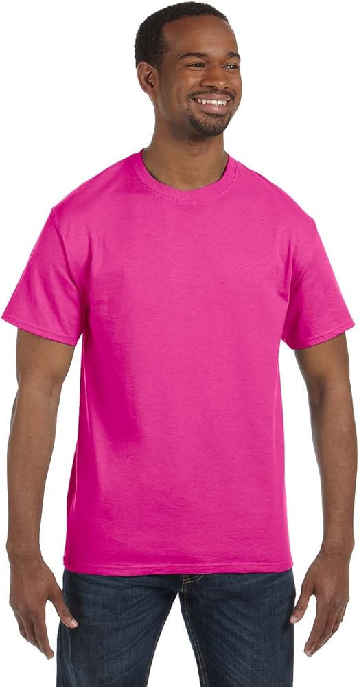 Jerzees Dri-Power Mens Active T-Shirt 4X-Large Cyber Pink