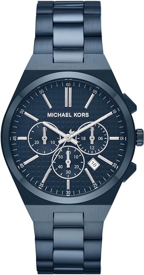 Michael Kors Lennox Chronograph Blue Stainless Steel Men's Watch (Model: MK9147)