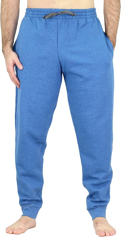 Fruit of the Loom Mens EverSoft Jogger Sweatpants, Blue My Mind, Small