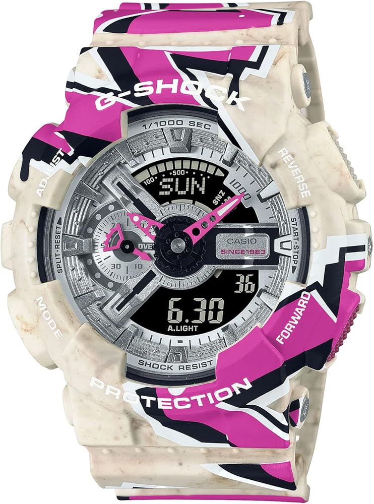 Casio G-Shock Men's GA110SS-1A White Analog-Digital Watch