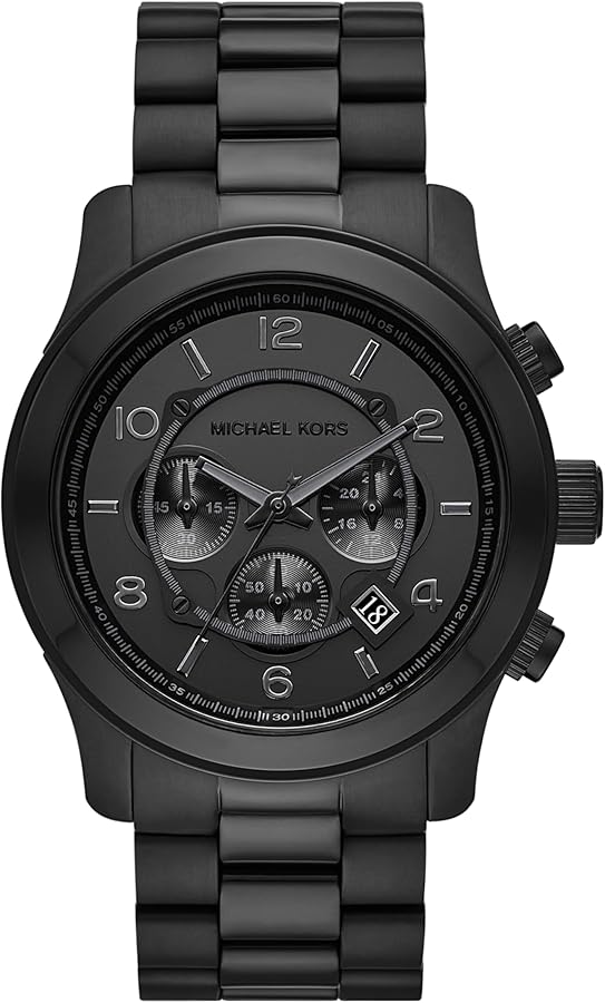 Michael Kors Runway Men's Watch, Stainless Steel Chronograph Watch for Men with Steel or Silicone Band