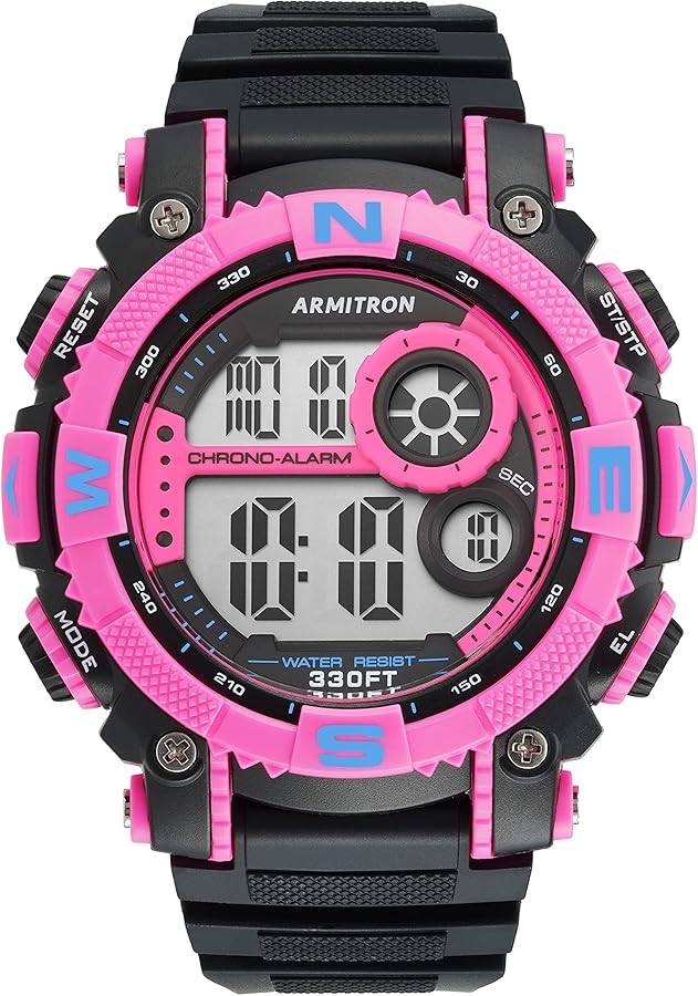 Armitron Sport Men's Digital Chronograph Resin Strap Watch, 40/8284