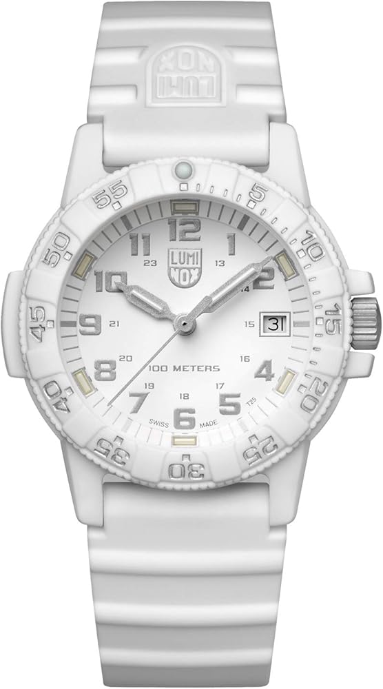 Luminox - Leatherback SEA Turtle XS.0307.WO - Mens Watch 39mm - Dive Watch in White Date Function - 100m Water Resistant - Mens Watches - Made in Switzerland