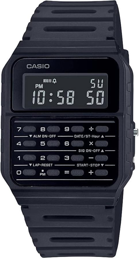 Casio CA-53WF-1B Calculator Black Digital Mens Watch Original New Classic CA-53