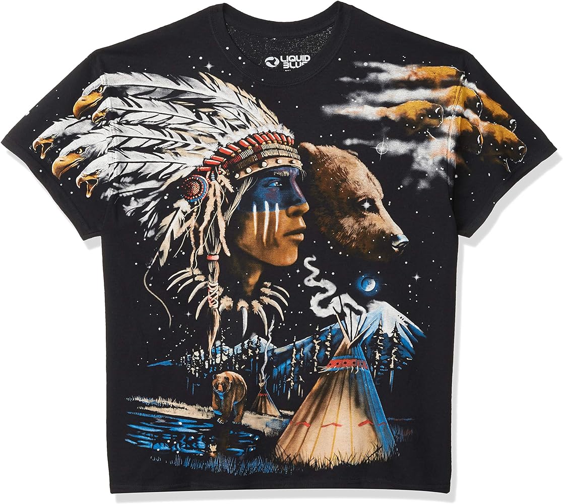 Liquid Blue Men's Indian Bear T-Shirt