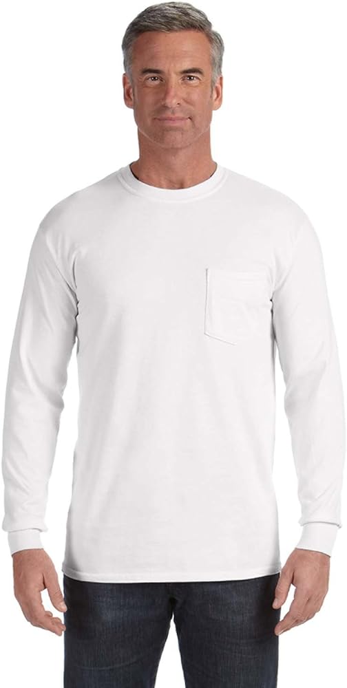 Comfort Colors Chouinard 4410 Long Sleeve Heavyweight Cotton Pocket Tee