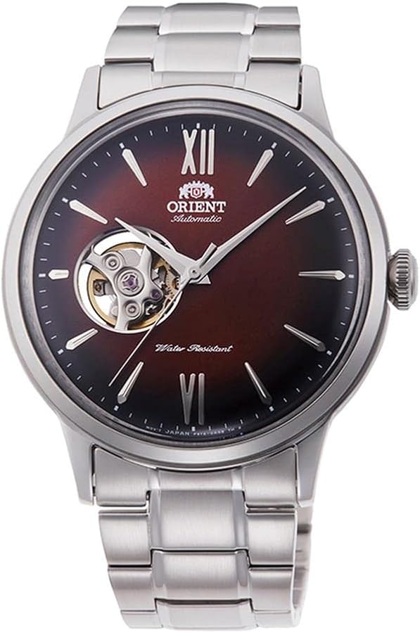 Orient Mens Analogue Automatic Watch with Stainless Steel Strap RA-AG0027Y10B, Steel Garnet, Bracelet