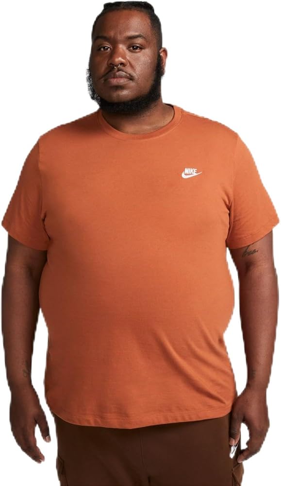 Nike Men's Sportswear Club T-Shirt (X-Large, Dark Russet)