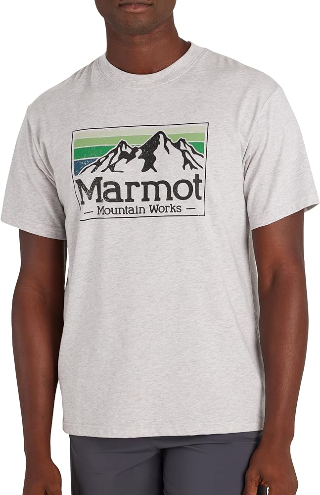 MARMOT Men's MMW Gradient Short-Sleeve Tee - Screen Printed Graphic on Soft, Breathable, Eco-Friendly Cotton/Poly Blend