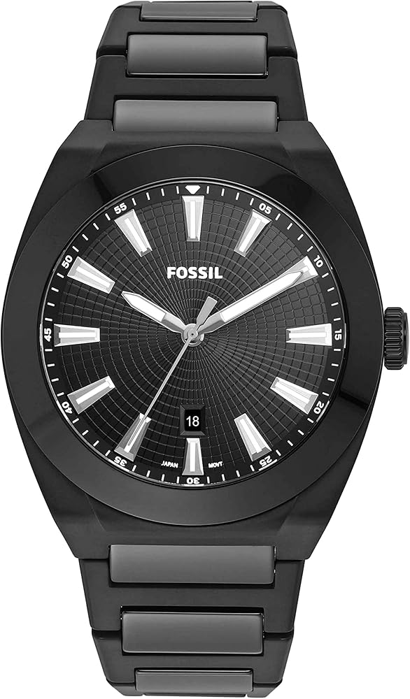 Fossil Everett Quartz Black Dial Men's Watch CE5028