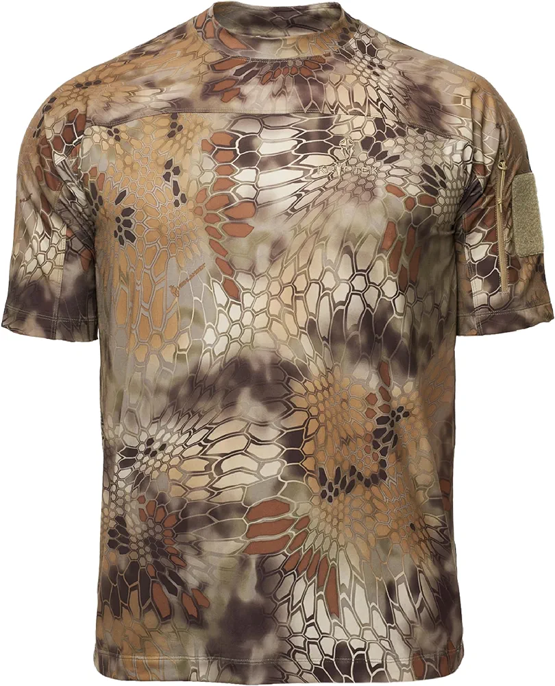 Kryptek Men’s Valhalla 2 Short Sleeve, Lightweight Camo Hunting Shirt