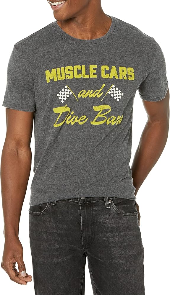 Lucky Brand Men's Short Sleeve Muscle Cars Graphic Tee