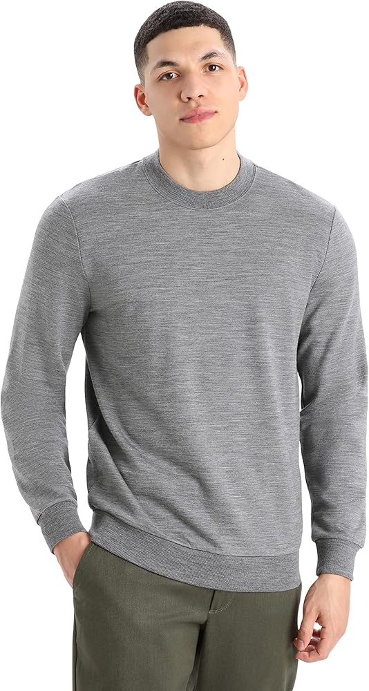 Icebreaker Men's Shifter Long Sleeve Casual Wool Lounge Sweatshirt