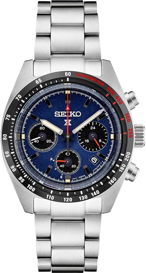 SEIKO Prospex Speedtimer Solar Chronograph Blue Dial Men's Watch SSC815