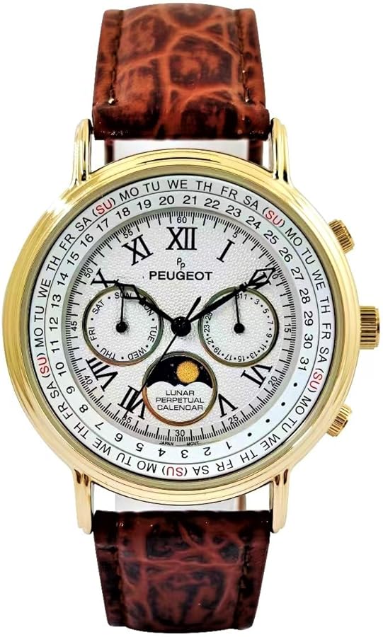 Peugeot Vintage Multi-Function Watch, Perpetual Calendar with Moon Phase