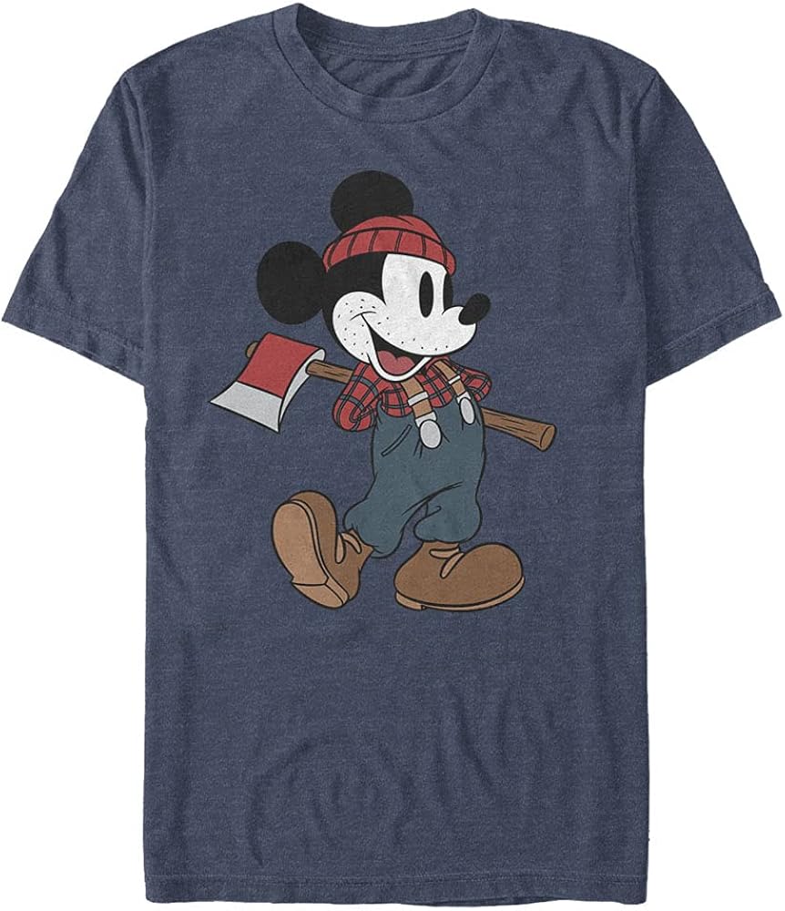 Disney Men's Characters Lumberjack Mickey T-Shirt