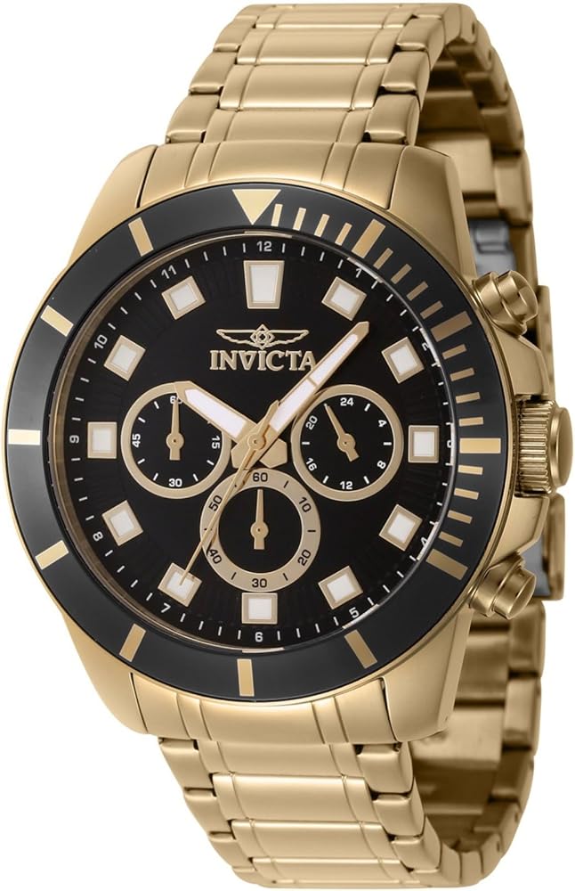 Invicta Pro Diver Chronograph GMT Quartz Black Dial Men's Watch 46042